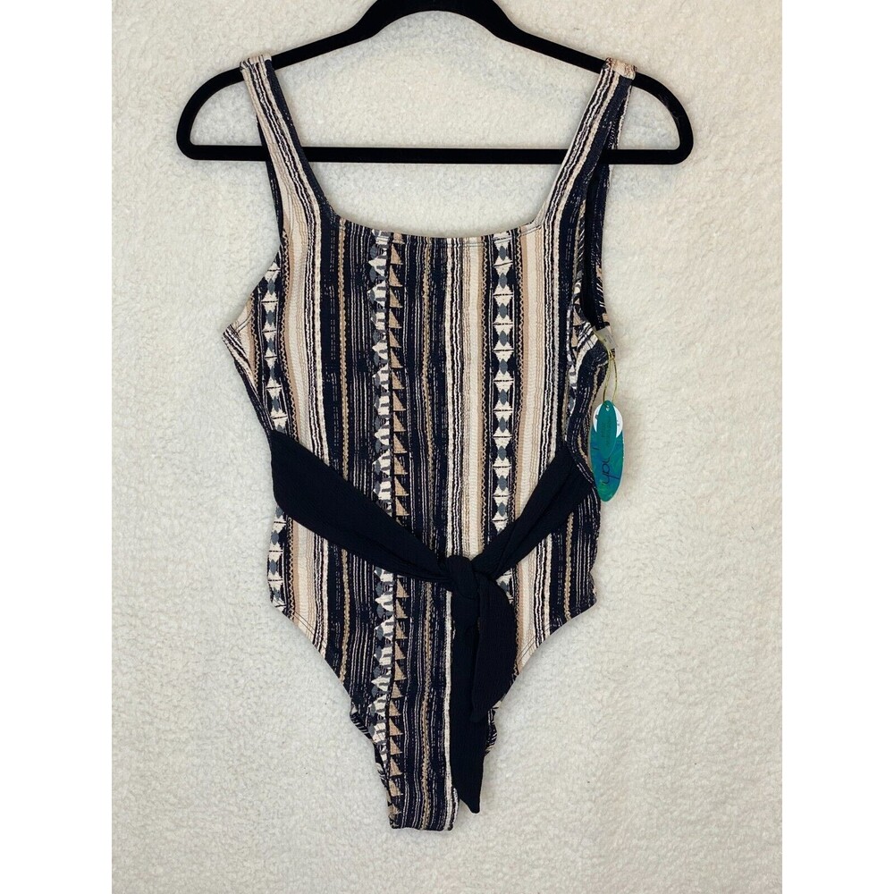 Mynah Women's Abstract Aztec One‎ Piece Swimsuit Size Medium Retails $74 Nwt